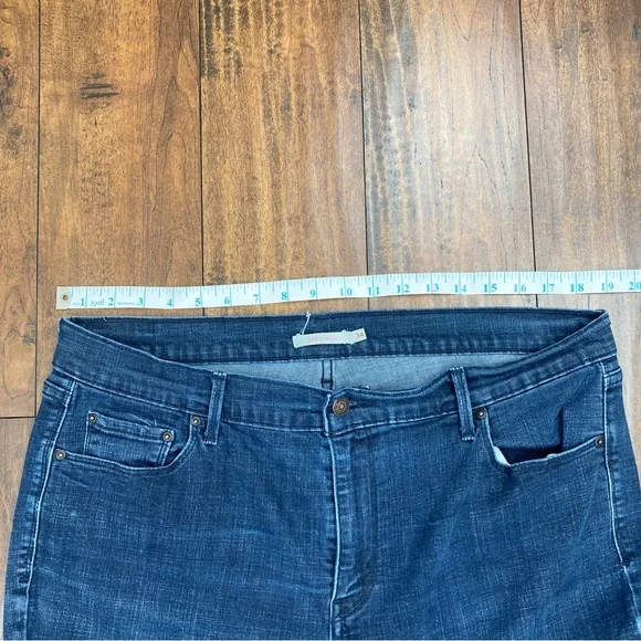 Levi's 505 Straight Leg Dark Blue Jeans Women's Size 34x30 Red Tab. - Picture 2 of 13